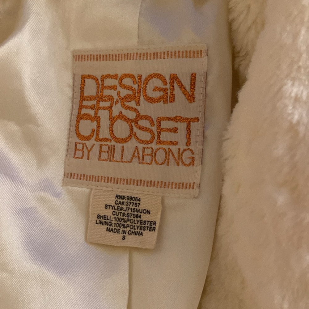 Faux Rabbit Fur Open Front Jacket - Picture 2 of 3